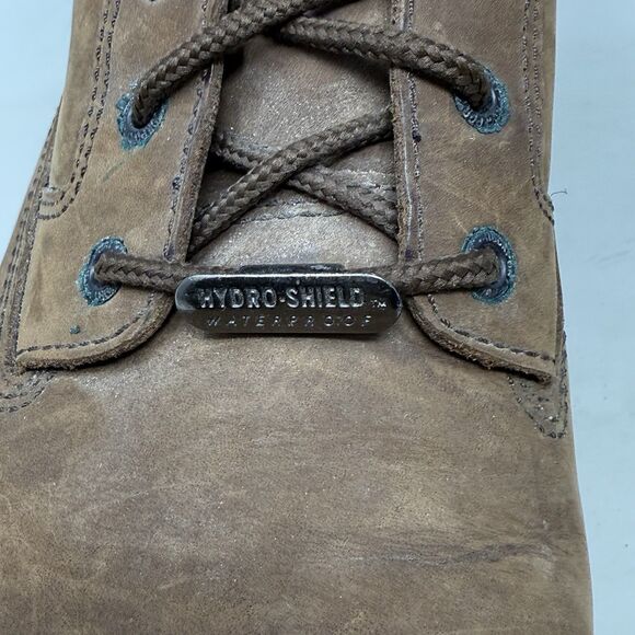 Rockport Waterproof Chukka Boots Mens 13 N Narrow Brown Leather Preppy Gorpcore - Picture 8 of 16